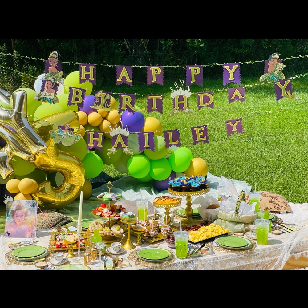 Birthday Banner & Cake toppers